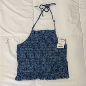Blue swim top